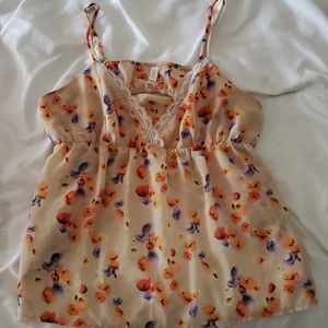 Beautiful Ladies Flower Pajamas Size L
